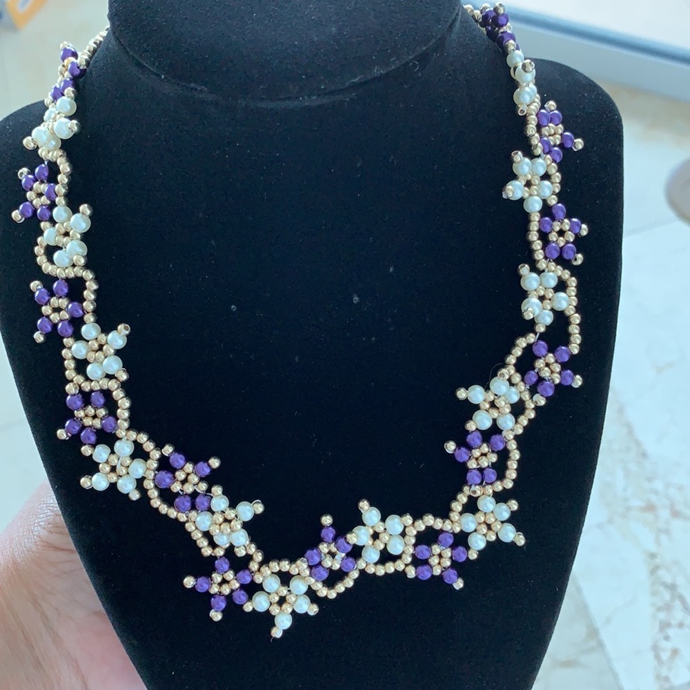 🌺Gorgeous one of kind glass pearls necklace 🌺NWOT